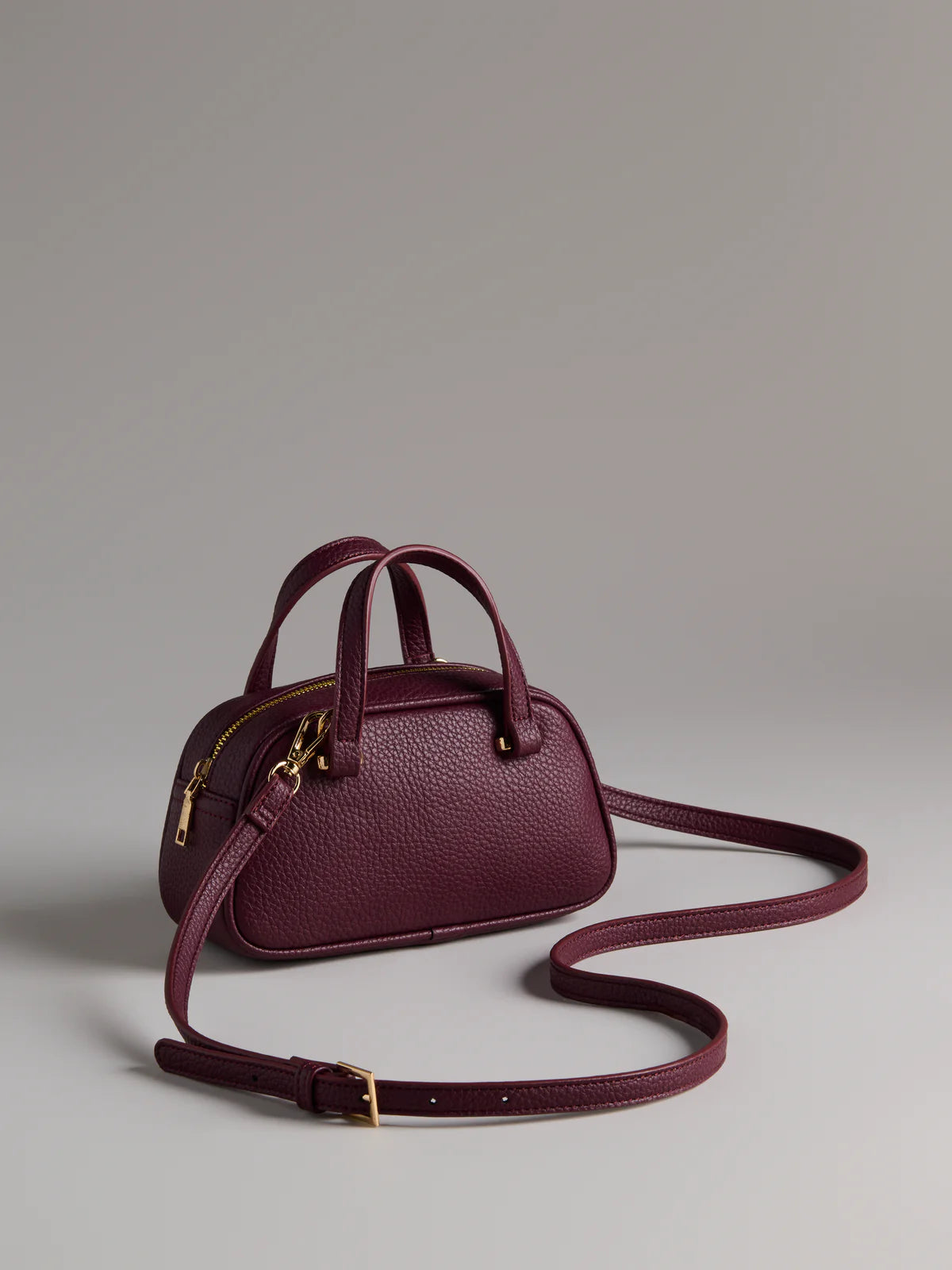 Vallerie Pebble Grain Mini Top Handle Bag