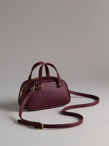 Vallerie Pebble Grain Mini Top Handle Bag