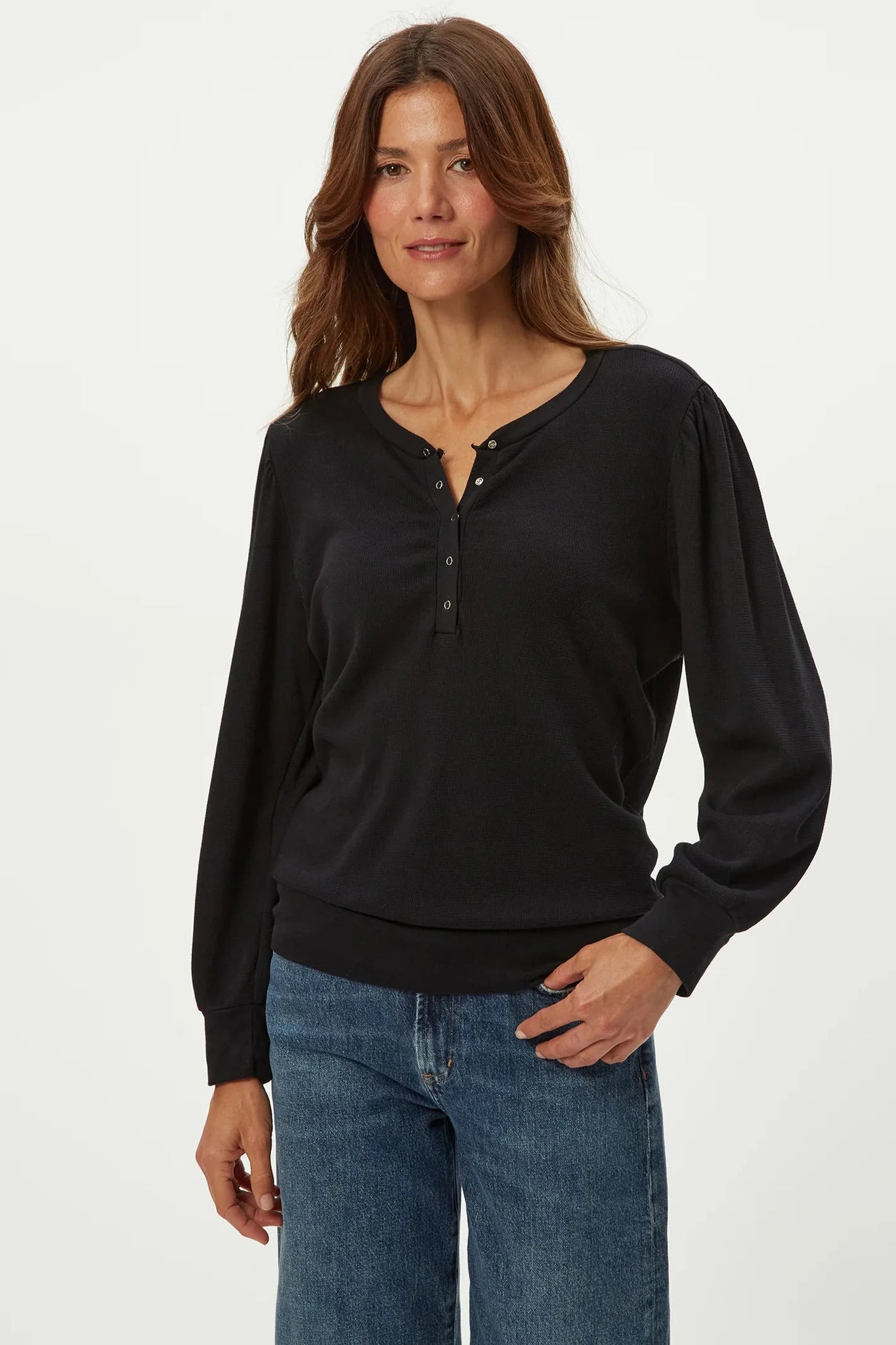 Sophy Puff Sleeve Henley