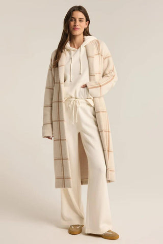 Mason Windowpane Knit Coat