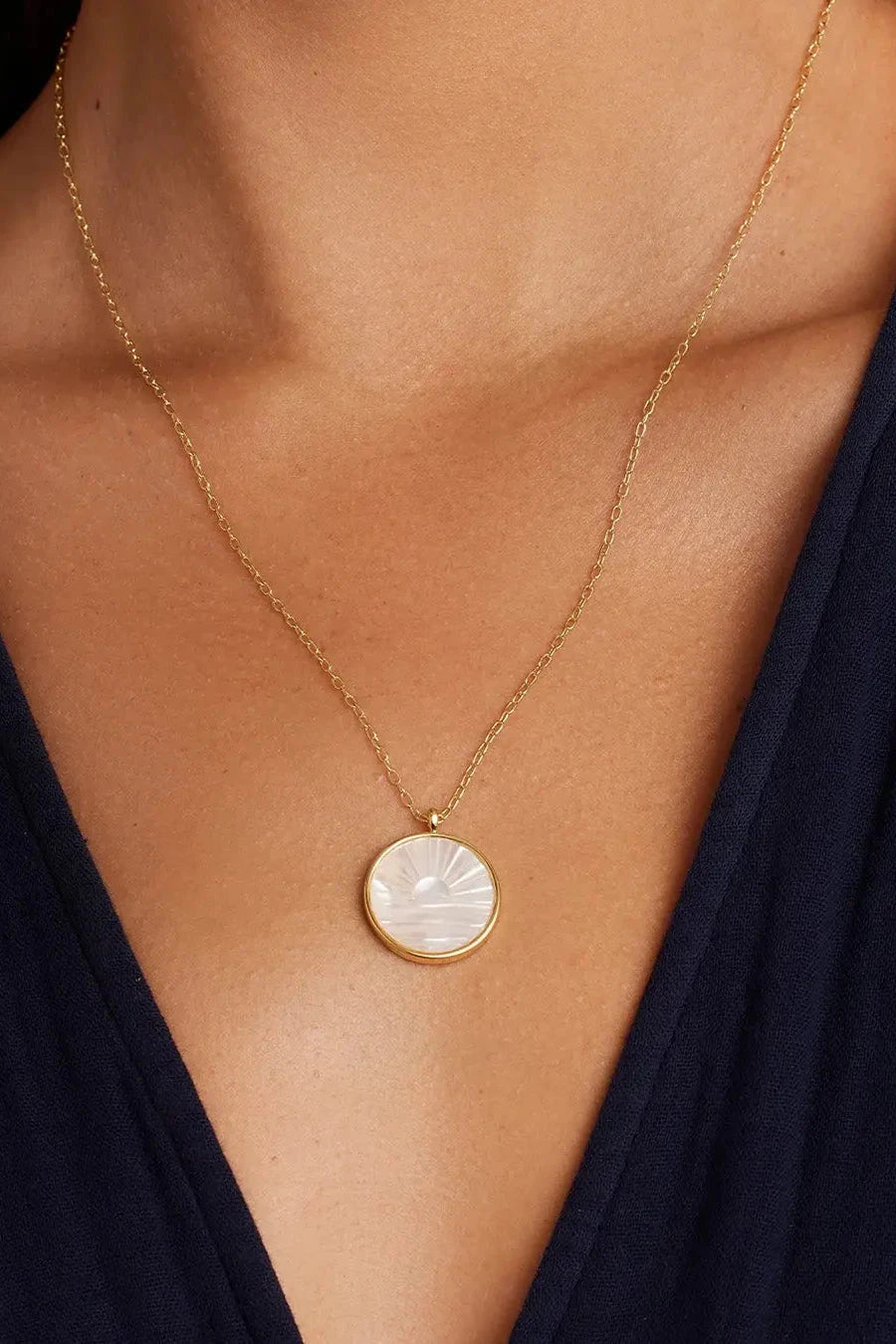 Sunset Etched Necklace