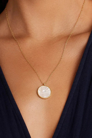 Sunset Etched Necklace