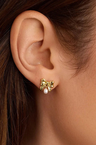 Bow Pearl Earrings
