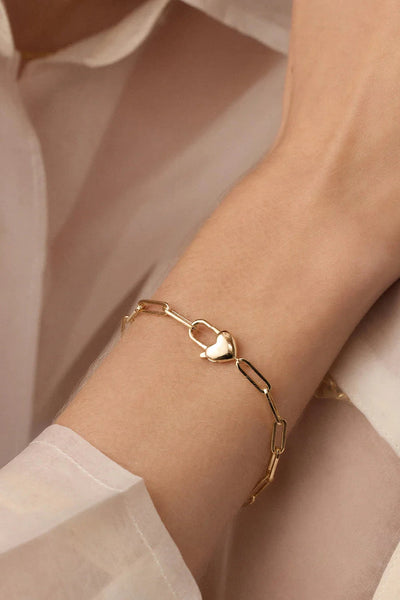Heart Padlock Bracelet