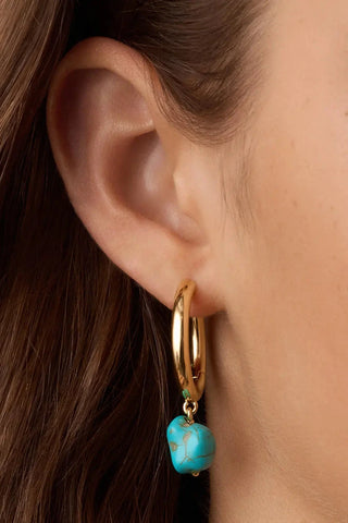 Turquoise Cove Hoops