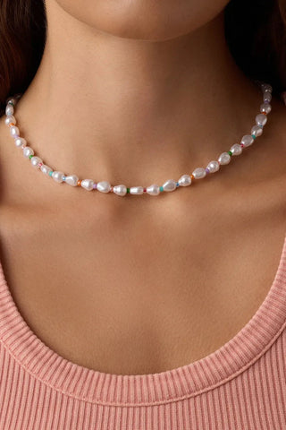 Pearl Rainbow Cove Necklace