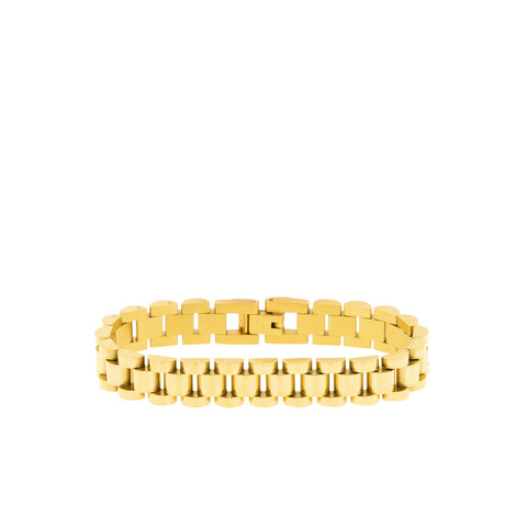 Gold 10mm Watch Link Bracelet