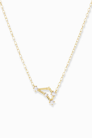Capricorn Gold Plated Constellation Necklace