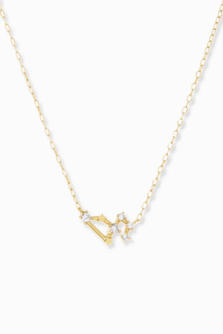 Leo Gold Plated Constellation Necklace