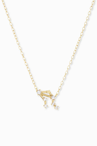 Libra Gold Plated Constellation Necklace