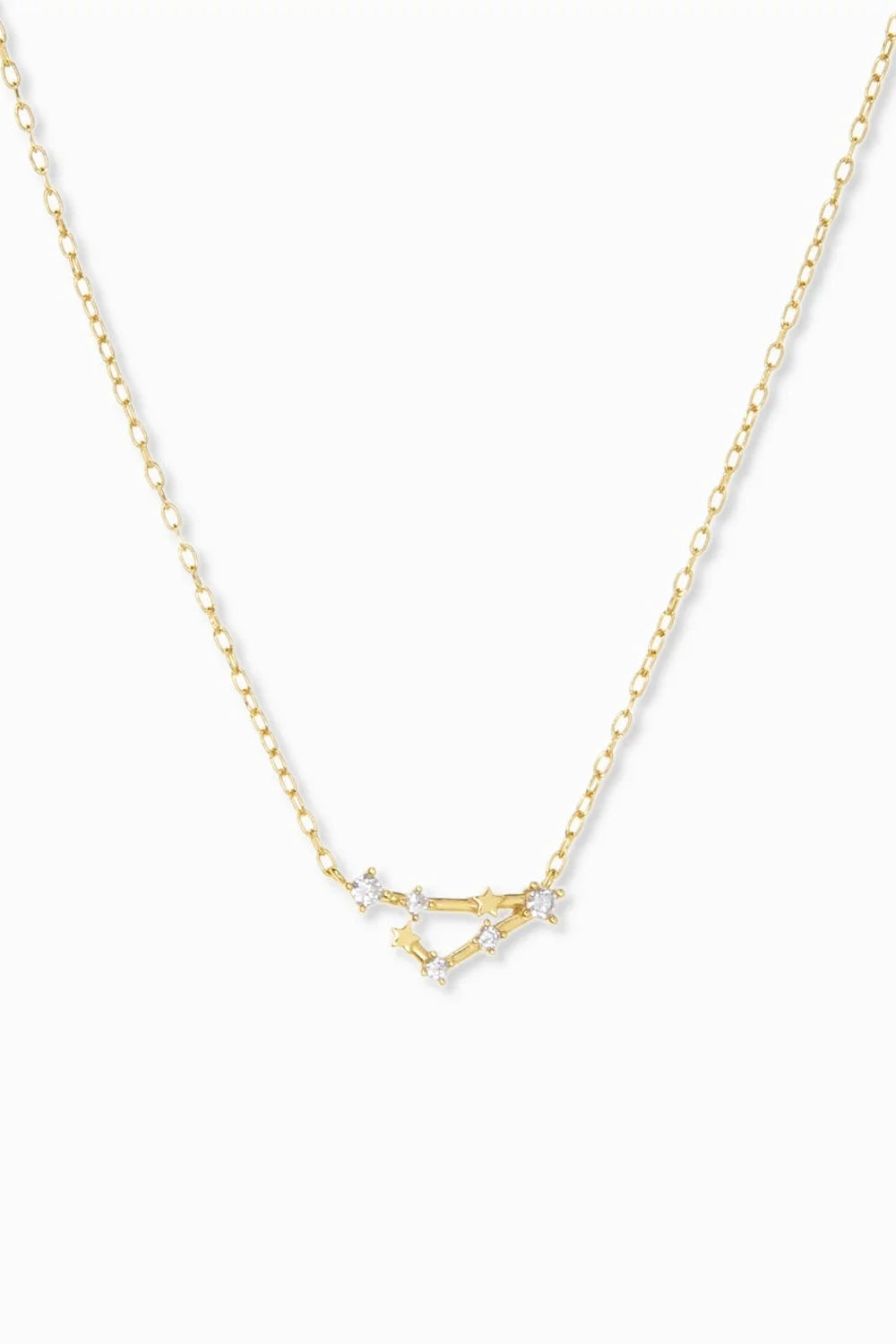 Pisces Gold Plated Constellation Necklace