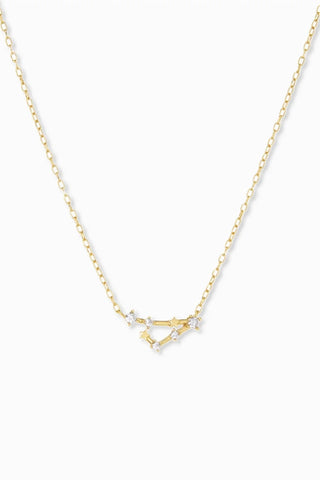 Pisces Gold Plated Constellation Necklace