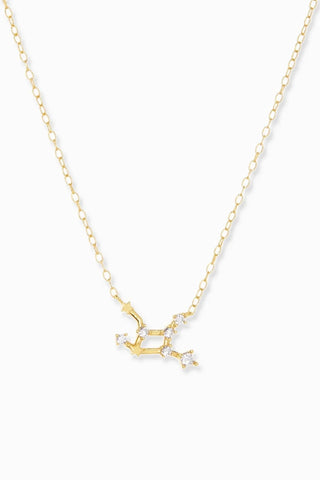 Virgo Gold Plated Constellation Necklace
