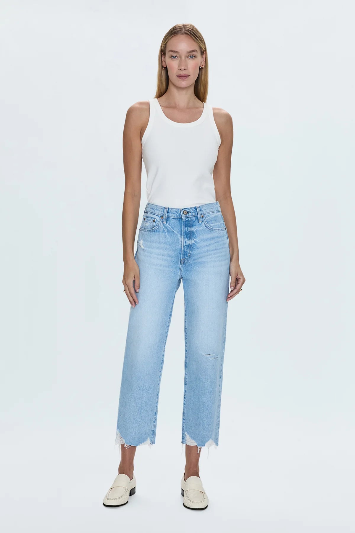 Cassie Crop High Rise Straight