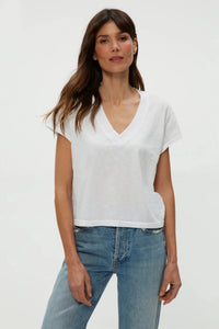 Harlan Cropped V-Neck Tee