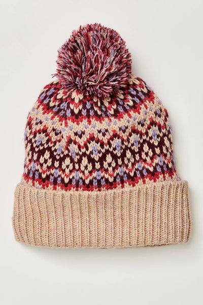 First Frost Fairisle Pom Pom Beanie