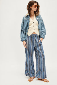Days End Linen Stripe Pants