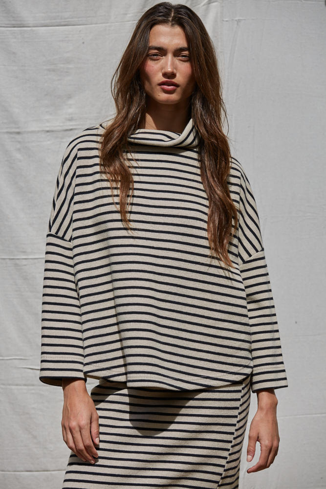 Wanda Striped Turtleneck