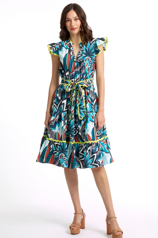 Palm Belted Dress