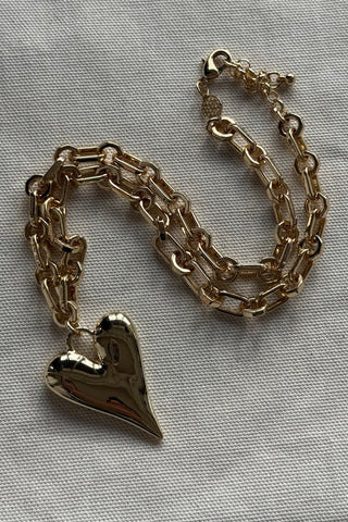 Chunky Gold Heart