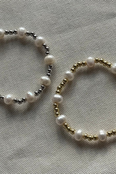 Beaded Ball Bracelet With Pearls