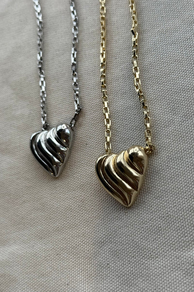 Domed Heart Necklace