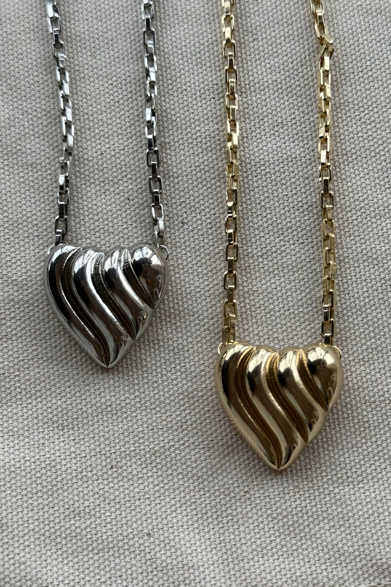 Domed Heart Necklace