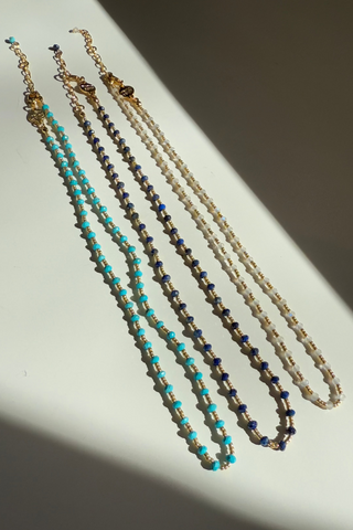 Gold Plated Seed Bead Necklace