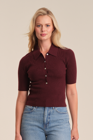 Ginny Short Sleeve Polo Collar