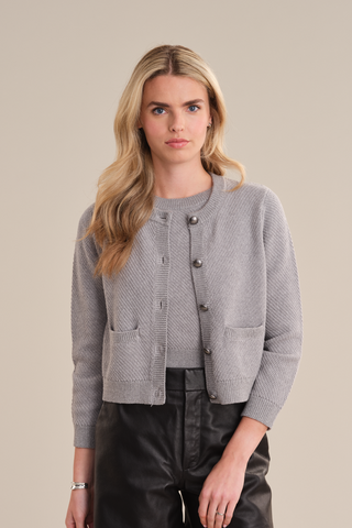 Lorena Crewneck Sweater Jacket