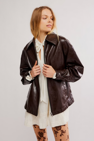 Sloane Vegan Leather Jacket