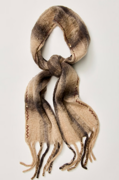 Highland Plaid Skinny Scarf