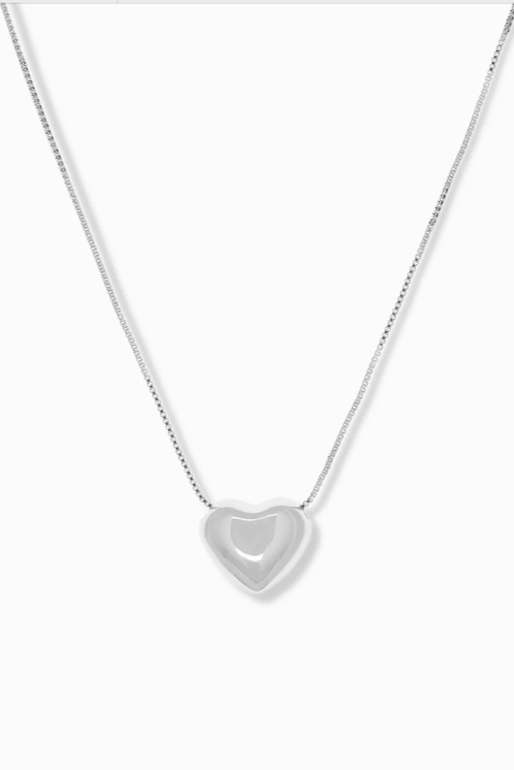 Adjustable Heart Pull Chain Necklace