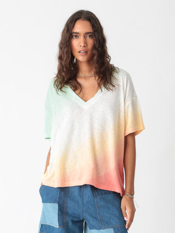 Chase Vneck Tee-Ombre