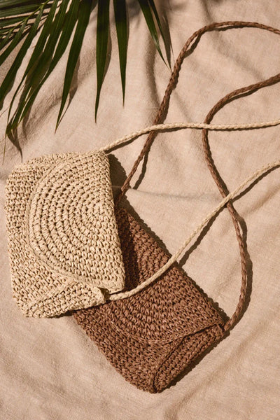 Sand Dollar Mini Straw Bag
