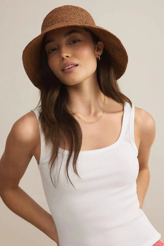 Mira Straw Bucket Hat