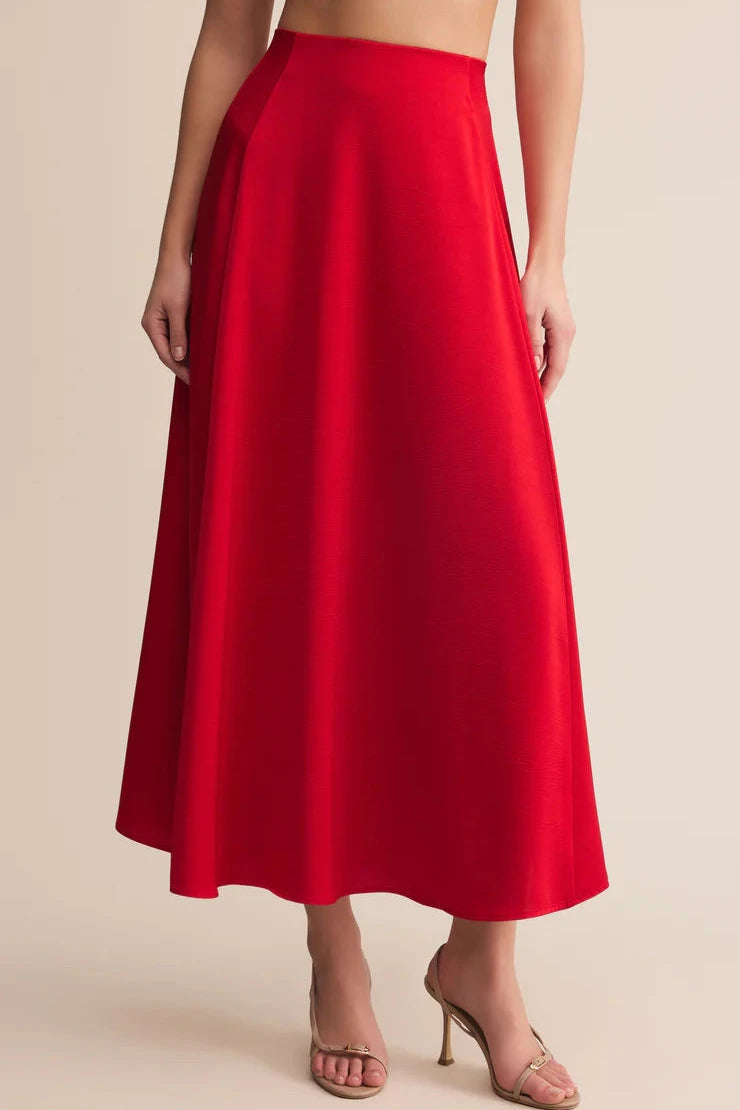 Northpointe Satin Midi Skirt
