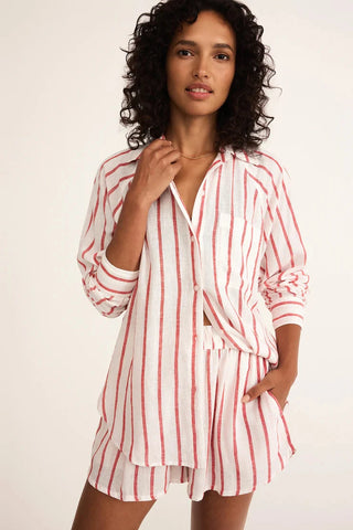 Perfect Linen Stripe Top