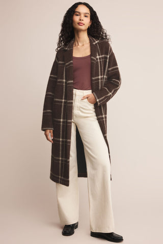 Mason Sweater Plaid Coat
